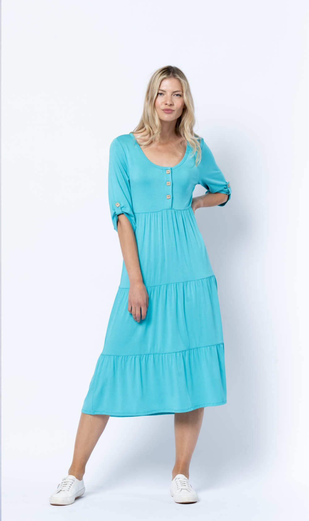 Marble 6575 Sleeved Dress - Three Colours - Colours of Cowbridge