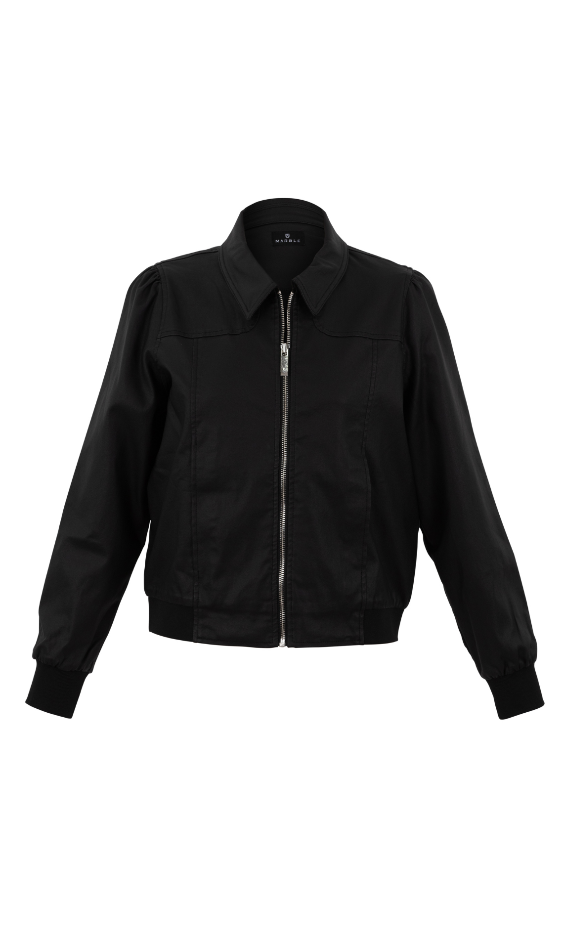 Marble 2413 - Wax Coated Biker Jacket Available In Two Colours - Black ...